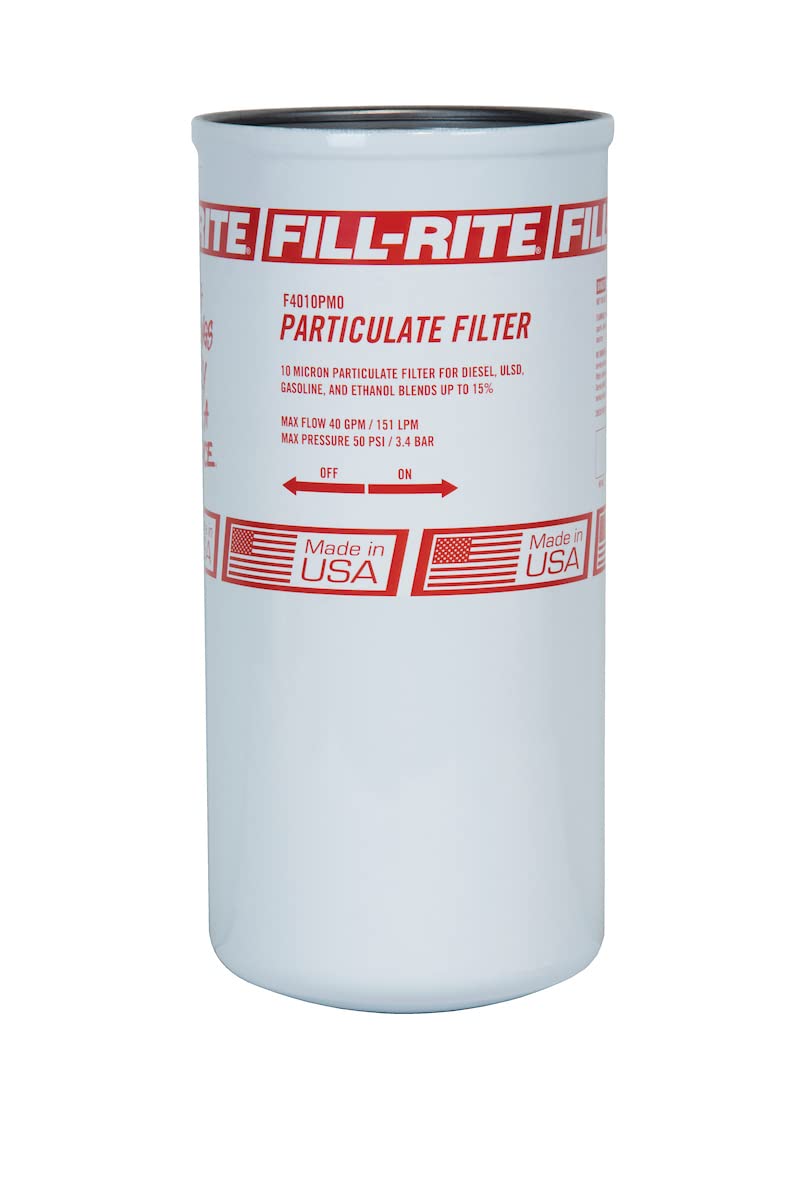 FILL RITE Fill-Rite F4010PM0 1" 40 GPM (151 LPM) 10 Micron Particulate Spin-On Fuel Filter - Image 1